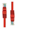 Image de ProXtend - Cordon de raccordement - RJ-45 (M) pour RJ-45 (M) - 30 cm - 5.4 mm - UTP - CAT 5e - IEEE 802.3at - moulé, sans crochet, bloqué - rouge