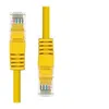 Image de ProXtend - Cordon de raccordement - RJ-45 (M) pour RJ-45 (M) - 30 cm - 5.4 mm - UTP - CAT 5e - IEEE 802.3at - moulé, sans crochet, bloqué - jaune