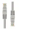 Image de ProXtend - Cordon de raccordement - RJ-45 (M) pour RJ-45 (M) - 50 cm - 5.4 mm - UTP - CAT 5e - IEEE 802.3at - démarré, sans crochet, bloqué - gris