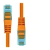 Image de ProXtend - Cordon de raccordement - RJ-45 (M) pour RJ-45 (M) - 15 m - 6 mm - UTP - CAT 6a - IEEE 802.3at - sans halogène, moulé, sans crochet, bloqué - orange