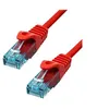 Image de ProXtend - Cordon de raccordement - RJ-45 (M) pour RJ-45 (M) - 15 m - 6 mm - UTP - CAT 6a - IEEE 802.3at - sans halogène, moulé, sans crochet, bloqué - rouge