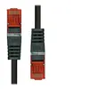 Image de ProXtend - Cordon de raccordement - RJ-45 (M) pour RJ-45 (M) - 7 m - 5.8 mm - paire torsadée écrantée (F/UTP) - CAT 6 - sans halogène, sans crochet, bloqué - noir
