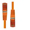 Image de ProXtend - Cordon de raccordement - RJ-45 (M) pour RJ-45 (M) - 10 m - 5.8 mm - paire torsadée écrantée (F/UTP) - CAT 6 - sans halogène, sans crochet, bloqué - orange