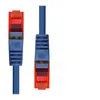 Image de ProXtend - Cordon de raccordement - RJ-45 (M) pour RJ-45 (M) - 15 m - 6 mm - UTP - CAT 6 - sans halogène, sans crochet, bloqué - bleu