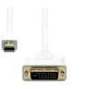 Image de ProXtend - Câble adaptateur - Mini DisplayPort (M) pour DVI-D (M) - 2 m - support 1080 p 60 Hz - blanc