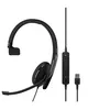 Image de EPOS ADAPT 130T USB II - ADAPT 100 Series - micro-casque - sur-oreille - filaire - USB-A - noir - Certifié pour Microsoft Teams, Optimisé pour la CU