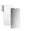 Image de CARE by PanzerGlass - Pack de protection 3 en 1 - coque de protection pour téléphone portable - vaisseau amiral - 100 % de polycarbonate recyclé, polyuréthane thermoplastique (TPU) 100 % recyclé - transparent - avec protecteur d'écran et protecteur