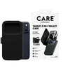Image de CARE by PanzerGlass Tango - Étui à rabat pour téléphone portable - compatibilité avec MagSafe - cuir vegan - noir - pour Apple iPhone 17 Pro