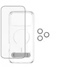Image de CARE by PanzerGlass 3-in-1 Kick Bundle - Coque de protection pour téléphone portable - compatibilité avec MagSafe - plastique - avec protecteur d'écran PanzerGlass et protecteur de lentille de caméra PanzerGlass Clear Hoops - pour Apple iPhone 17 Pro