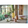 Image de Vase en verre rose/jaune