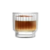 Image de Set De 2 Tasses CannelÃ©es 260ml Verre Transparent