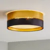 Image de Plafonnier Hilton, Noir/DorÃ©, Ã 45 Cm