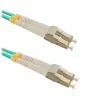 Image de Qoltec - Cordon de raccordement - LC/UPC multimode (M) pour LC/UPC multimode (M) - 1 m - 1 m - fibre optique - duplex - 50 / 125 microns - OM3 - sans halogène - turquoise