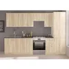 Image de Cuisine complète SARA - Décor chêne sonoma - L300 cm - Plan de travail non inclus