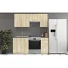 Image de Cuisine complète SARA - Décor chêne sonoma - L180 cm - Plan de travail non inclus