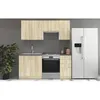 Image de Stolarz Lempert Sara Cuisine Complete Modulable - 5 Éléments - Décor Chene Sonoma - L 180 Cm - Plan De Travail Non Inclus