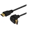 Image de SAVIO CL-04 - Câble HDMI avec Ethernet - HDMI mâle pour HDMI mâle - 1.5 m - blindé - noir - connecteur incliné