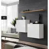 Image de Commode - Switch Sb I - 2 Vitrines Carrées - 1 Étagère - Bois Et Blanc - Modèle 2