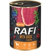 Image de 24x400g Rafi Adult, avec du canard, nourriture humide pour chiens