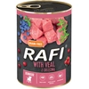 Image de 24x400g Rafi Junior Pastete, avec du veau, nourriture humide pour chiens