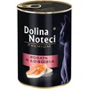 Image de 12x400g, Dolina Noteci Premium, nourriture humide pour chats riche en saumon