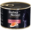 Image de 12x185g, Dolina Noteci Premium, nourriture humide pour chats riche en saumon