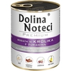 Image de 12 x 800 g Dolina Noteci Premium, lapin aux airelles, nourriture humide pour chiens