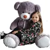 Image de Nounours En Peluche Ãnorme Teddy Bear 75+85 Gris