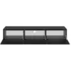 Image de Meuble TV mural 3 portes 180 cm stratifiÃ©s noir