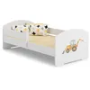 Image de Lit Enfant + Matelas + Barriere De Securite 160x80