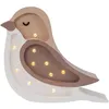 Image de LITTLE LIGHTS Lampe Veilleuse Oiseau Café Beige