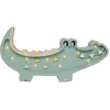 Image de LITTLE LIGHTS Petite Lampe Veilleuse Crocodile Kaki Pastel