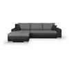 Image de CANAPÃ D'ANGLE CONVERTIBLE ET RÃVERSIBLE 5 PLACES INDIAN - TISSU GRIS CLAIR ET ANTHRACITE