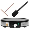 Image de Crêpière 30cm Diamètre Revêtement Antiadhésif Température Réglable Adler AD3058 1600 Noir
