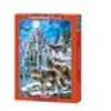Image de Puzzle Castorland - Loups et Château, 1500 pièces