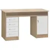 Image de Finlandek Bureau Tyo Contemporain Decor Chene Et Blanc - L 126 Cm