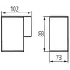 Image de Luminaire Mural Pour 1 Ampoule Gu10 ?Tanche Ip44 Anthracite