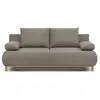 Image de Banquette convertible 3 places MIKA - Tissu beige - Coffre de rangement - L 192 x H 84 x P 93 cm