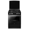 Image de Amica Cuisinière mixte Amica ACM7035RN 60x60 cm noir mat 3 feux gaz 1 plaque électrique
