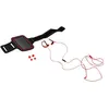 Image de Platinet PM1070 - Universal Sports Kit écouteurs avec micro - intra-auriculaire - montage sur l'oreille - filaire - jack 3,5mm - rouge