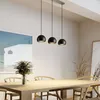 Image de Suspension Cool Ã 3 Lampes LinÃ©aire, Noire