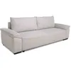 Image de CanapÃ© convertible avec coffre - 3 Ã  4 places - NORMAN - Tissu beige - 240 x 85 x 85 cm