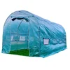 Image de Solarium De Jardin Pni Sg500, Dimensions 457 X 210 X 210 Cm, Structure En Acier Robuste, FenÃªtres Avec Moustiquaires