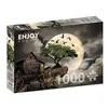 Image de Puzzle 1000 pièces Enjoy - Une cabane en rondins sur une falaise