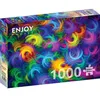 Image de Puzzle 1000 pièces ENJOY - Plumes Néon Abstraites