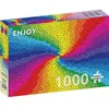 Image de Puzzle 1000 pièces ENJOY - Vitrail Rainbow Burst