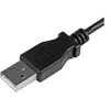 Image de StarTech.com Câble USB 2.0 A vers Micro B coudé à angle gauche de 2 m - Cordon de charge / synchronisation - M/M - Noir - 0,25 mm² - câble USB - 2 m
