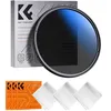 Image de 67 mm ND2-400 Filter Variable True Color 1-9 Stops Neutral Density and 3 Cleaning Cloths for Camera Lens (Nano-Klear Series)