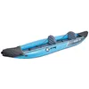 Image de Kayak gonflable Zray Roatan 2 Places 100% PVC Pompe à Pieds + 2 Pagaies - Max 160kg -376x77cm (148"x30") - Bleu