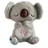 Image de Peluche SZSMART SL02 Koala avec lumière respiratoire pour endormir les enfants - Gris
